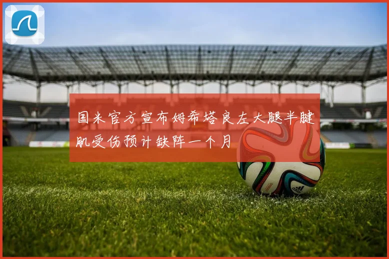 国米官方宣布姆希塔良左大腿半腱肌受伤预计缺阵一个月